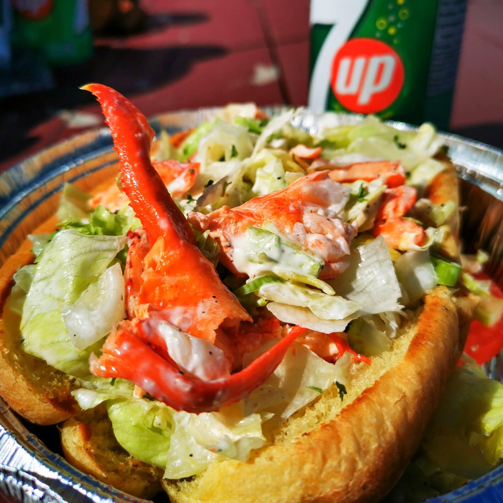 Lobster sandwich from Paspebiac