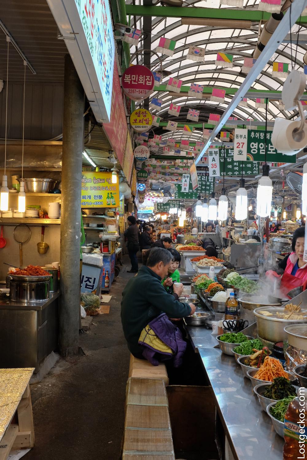 Gwangjang market, Korean street food mecca