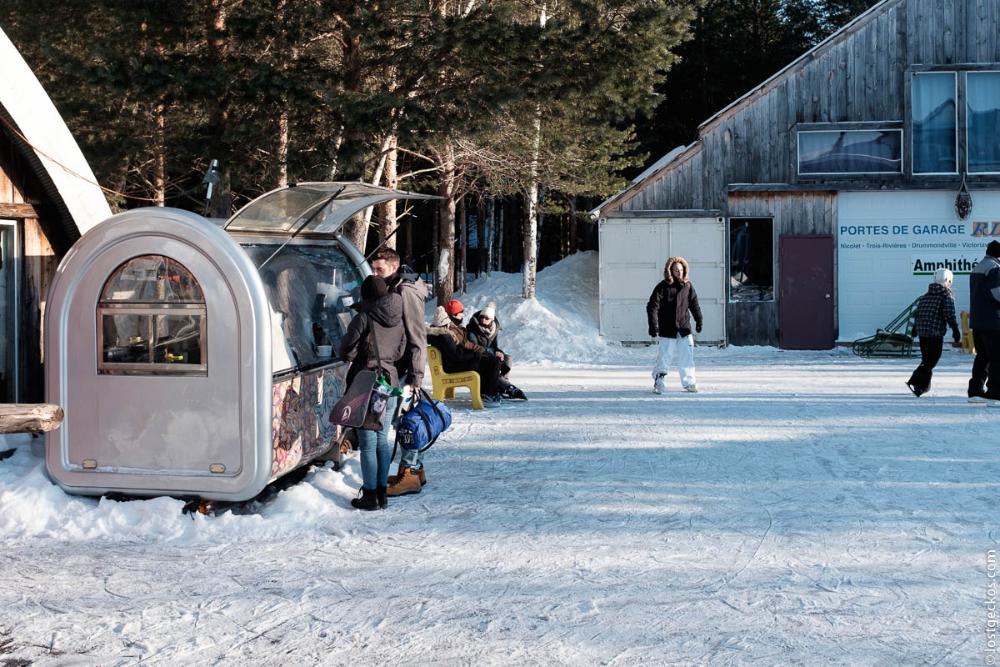 Ice-Skating at the Domaine de la Fôret Perdue.