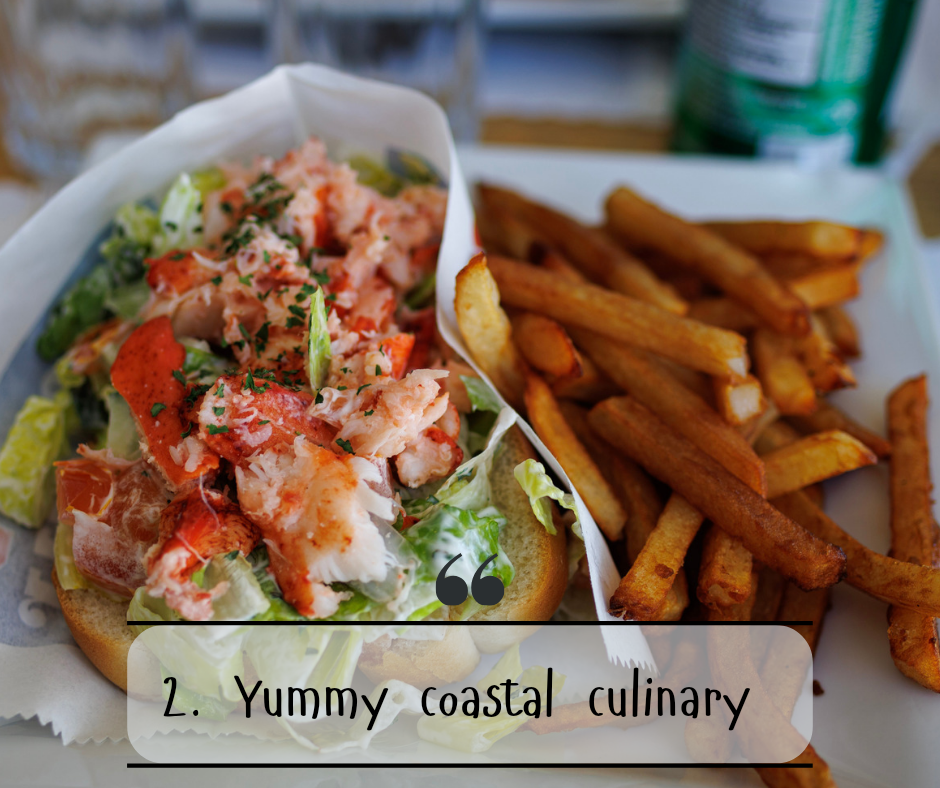 2. Yummy coastal food