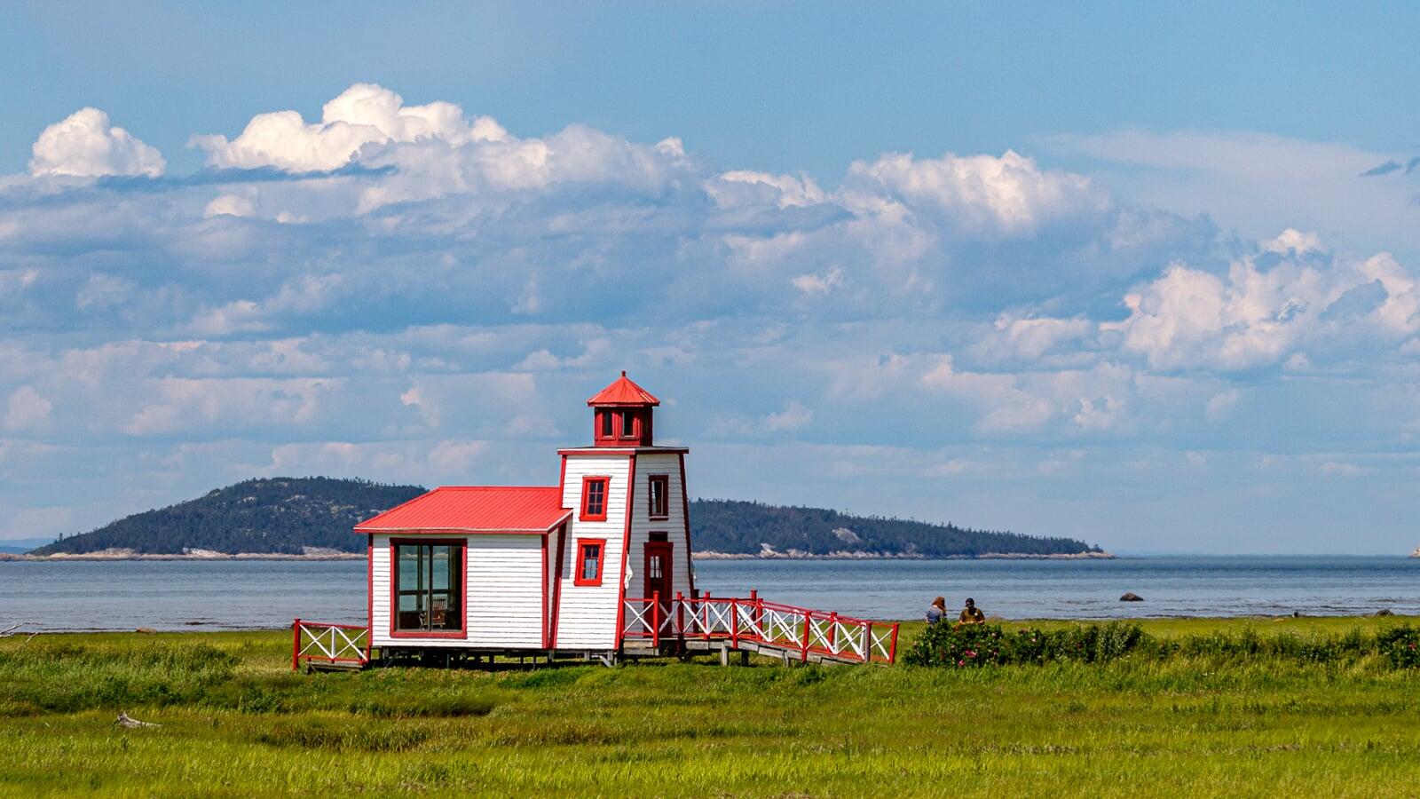 Petit Phare - Small Lighthouse of St Andre de Kamouraska, Quebec, Canada