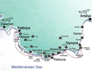 Map Fethiye Olympos360